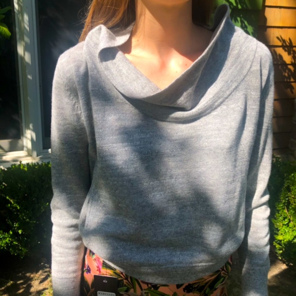 Eileen Fisher cotton top in grey size xs